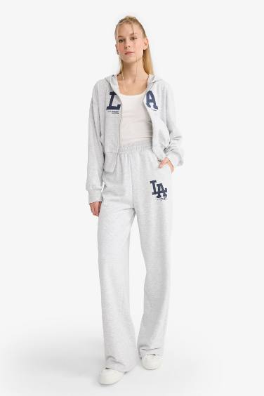 بنطرون بجامة رياضي برجل واسع تقيل وايد ليج وخصر مطاطي