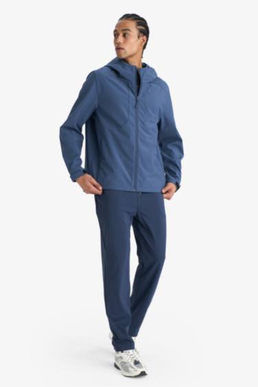 Regular Fit жел өткізбейтін су итергіш капюшоны бар найзағайлы куртка