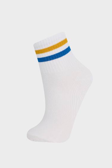 Kız Çocuk 3'lü Pamuklu Soket Çorap