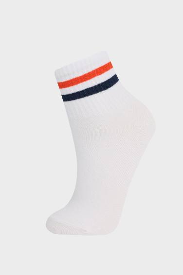 Kız Çocuk 3'lü Pamuklu Soket Çorap