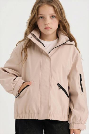 Қыздарға арналған капюшоны бар жаңбырлатқыш