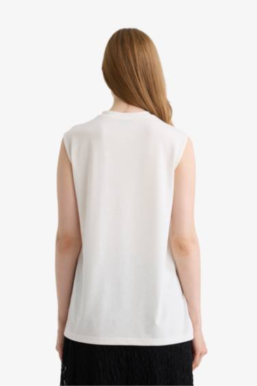 Regular Fit Bisiklet Yaka Kolsuz Tunik