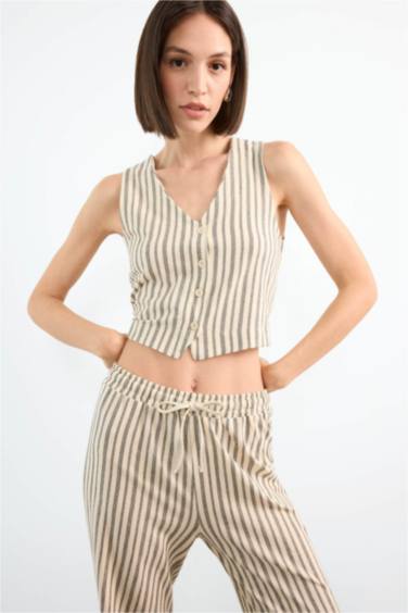 يلك بليزر مخطط مخصر بياخة V