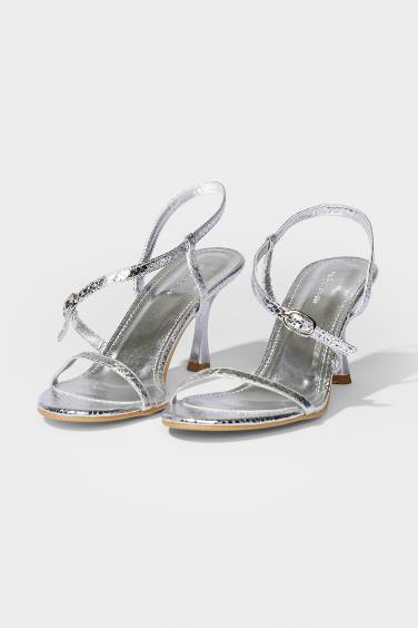 DCEY x DeFacto Kadın Topuklu Silver Ayakkabı