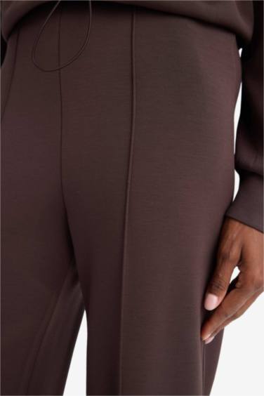 Спортивные брюки из модала Straight Fit с широкими штанинами