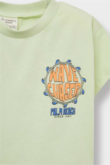 Baby Boy Slogan Printed 2 Piece Set