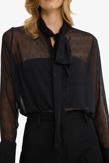 Regular Fit Long Sleeve Blouse