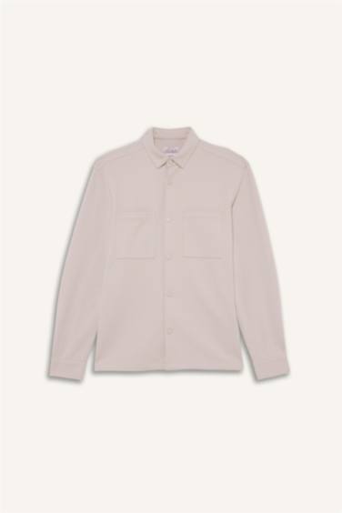 Regular Fit поло жағалы ұзын жеңді жейде