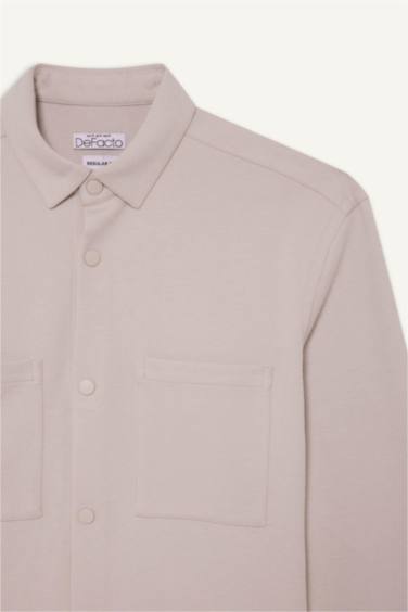 Regular Fit поло жағалы ұзын жеңді жейде