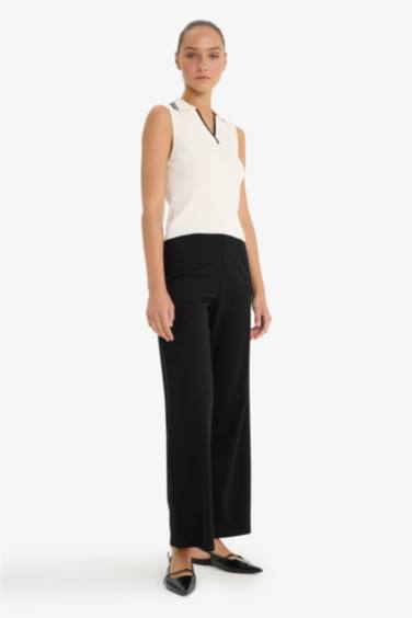 Straight Fit Trousers