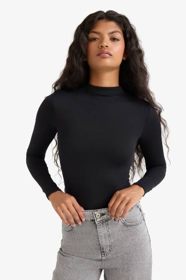 Uzun Kollu Çıtçıtlı Body