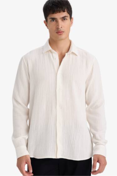 Polo Yaka Pamuklu Gömlek