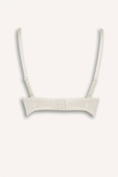 Micro Kaplı Yarım Dolgulu Balenli Straplez Sütyen Fall in Love