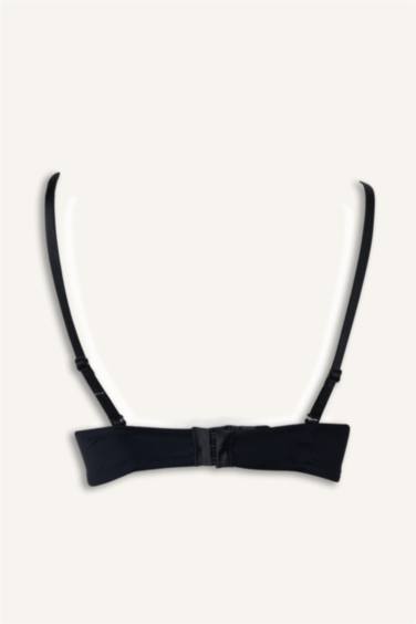 Бюстгальтер без бретелек на косточках с микро покрытием и половинным наполнением