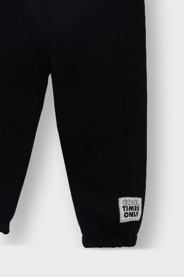 Baby Boy Label Printed Elastic Waist 2 Piece Sweatpants