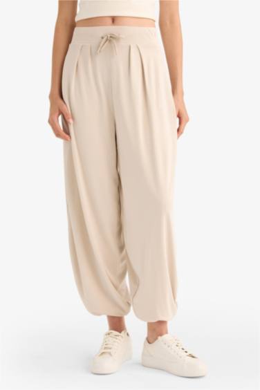 بنطرون منسوج اوفر سايز