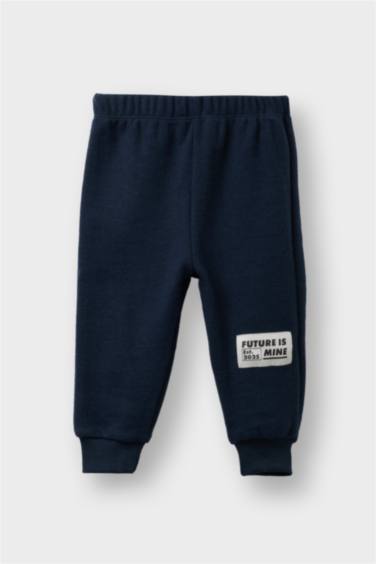 Erkek Bebek 2'li Takım Baskılı Selanik Kumaş Sweatshirt Eşofman Altı