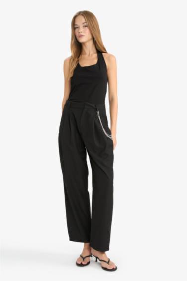 Baggy Fit Regular Waist Standard Length Trousers