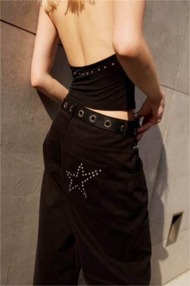 بنطرون جبردين باجي فيت وخصر عادي