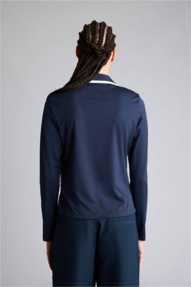 Standart Fıt Polo Yaka Sporcu Tişört - Görsel 5