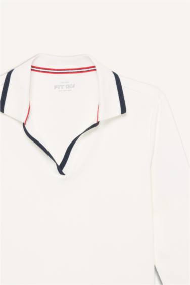 Standart Fıt Polo Yaka Sporcu Tişört - Görsel 6