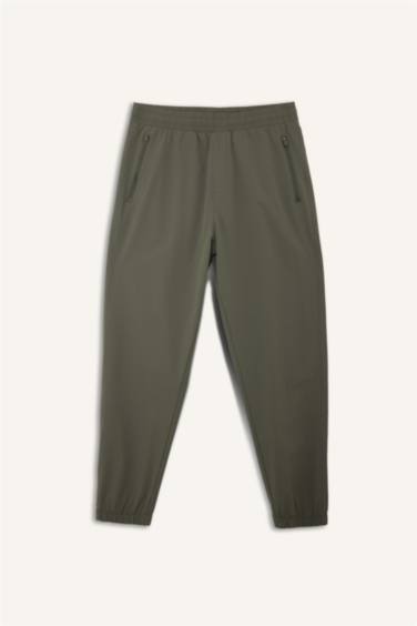 سروال رياضي منسوج سليم فيت