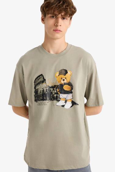 تيشيرت نص ردن أوفر سايز بياخة مستديرة