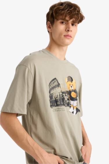 تيشيرت نص ردن أوفر سايز بياخة مستديرة