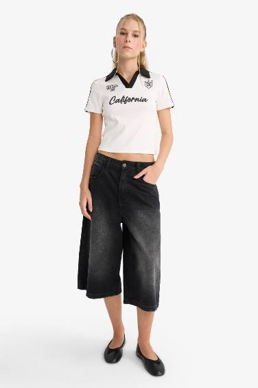 تيشيرت نص ردن سليم فيت مخصر