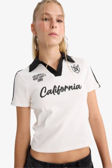 تيشيرت نص ردن سليم فيت مخصر