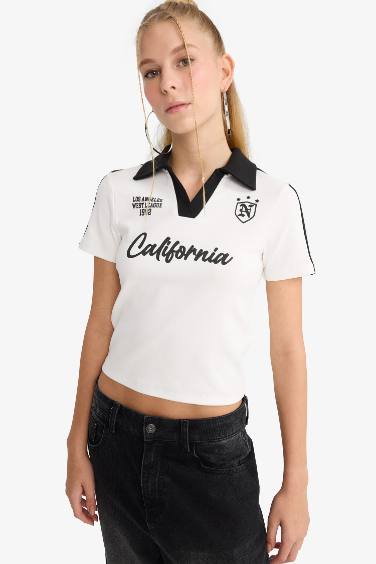 تيشيرت نص ردن سليم فيت مخصر