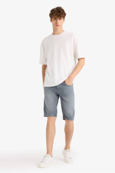 شورت برمودا جينز سليم فيت