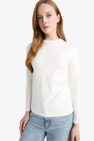 قميص طويل سليم فيت بياخة عالية