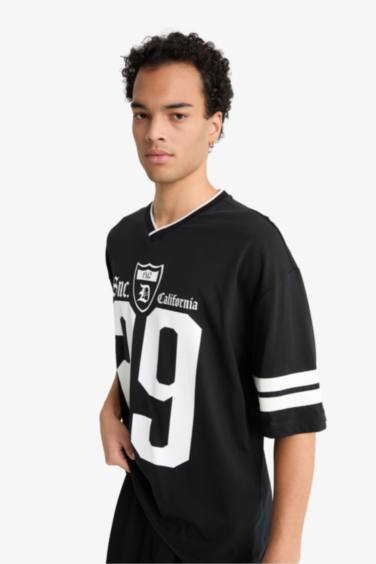 Loose Fit Crew Neck Short Sleeve T-Shirt