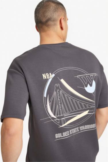 Футболка NBA Golden State Warriors Relax Fit с круглым вырезом и коротким рукавом