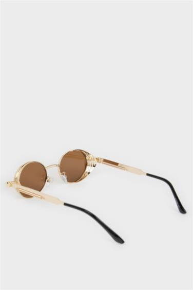 Kadın Metal Çerçeveli Yuvarlak Cam Güneş Gözlüğü