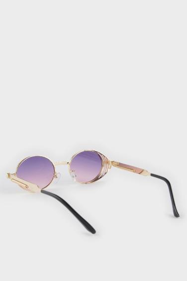 DCEY x DeFacto Kadın Metal Çerçeveli Yuvarlak Cam Güneş Gözlüğü