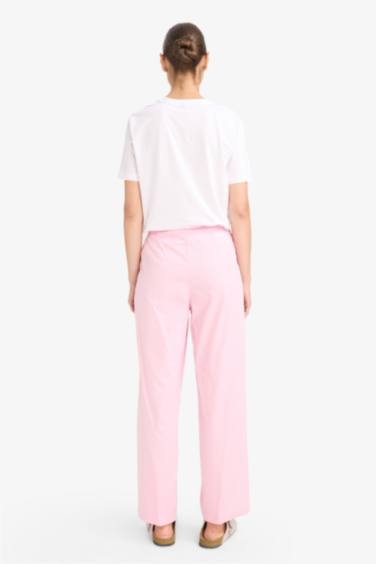 Regular Fit Uzun Poplin Pijama Altı