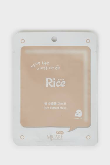 Mjcare On Rice Extract Mask 22gr – Pirinç Özlü Aydınlatıcı & Nemlendirici Yüz Maskesi