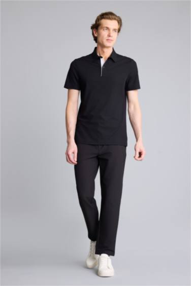 Esnek Kırışmaz Slım Fıt Polo Tişört - Görsel 2