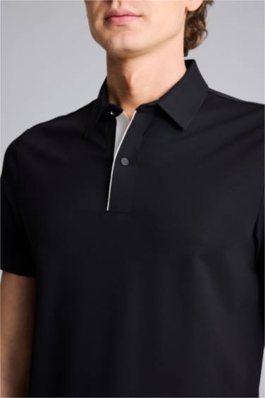 Esnek Kırışmaz Slım Fıt Polo Tişört - Görsel 4