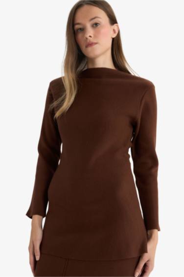 Knitwear Boat Collar Tunic