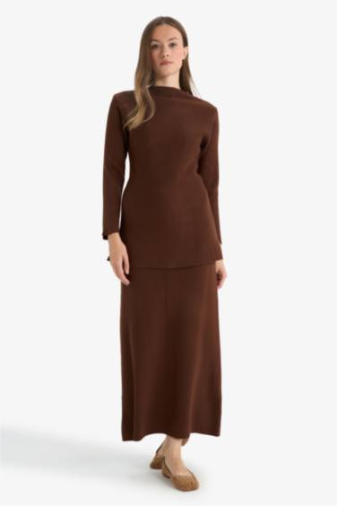 Pencil Maxi Knit Skirt