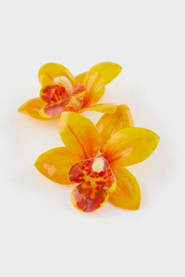 Kadın Sarı Çiçek Küpe