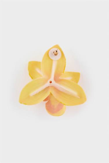 Kadın Sarı Çiçek Küpe