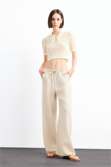 بلوزة تريكو كروشيه نص ردن بياخة V