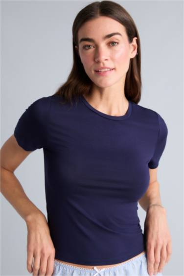 Basic Kısa Kollu Tişört - Görsel 3