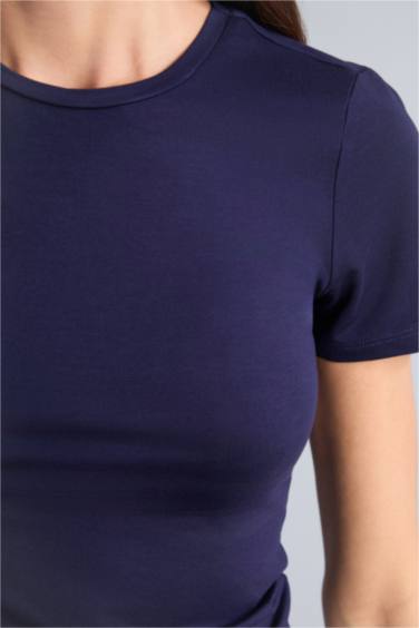 Basic Kısa Kollu Tişört - Görsel 5