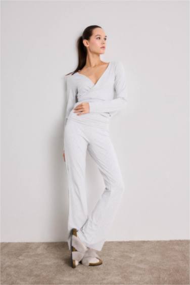 İspanyol Paça Tayt Pantolon-Fall in Love Loungewear