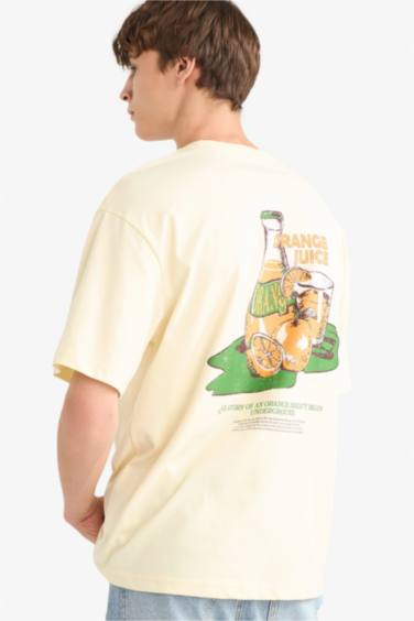 تيشيرت نص ردن اوفر سايز بياخة مستديرة